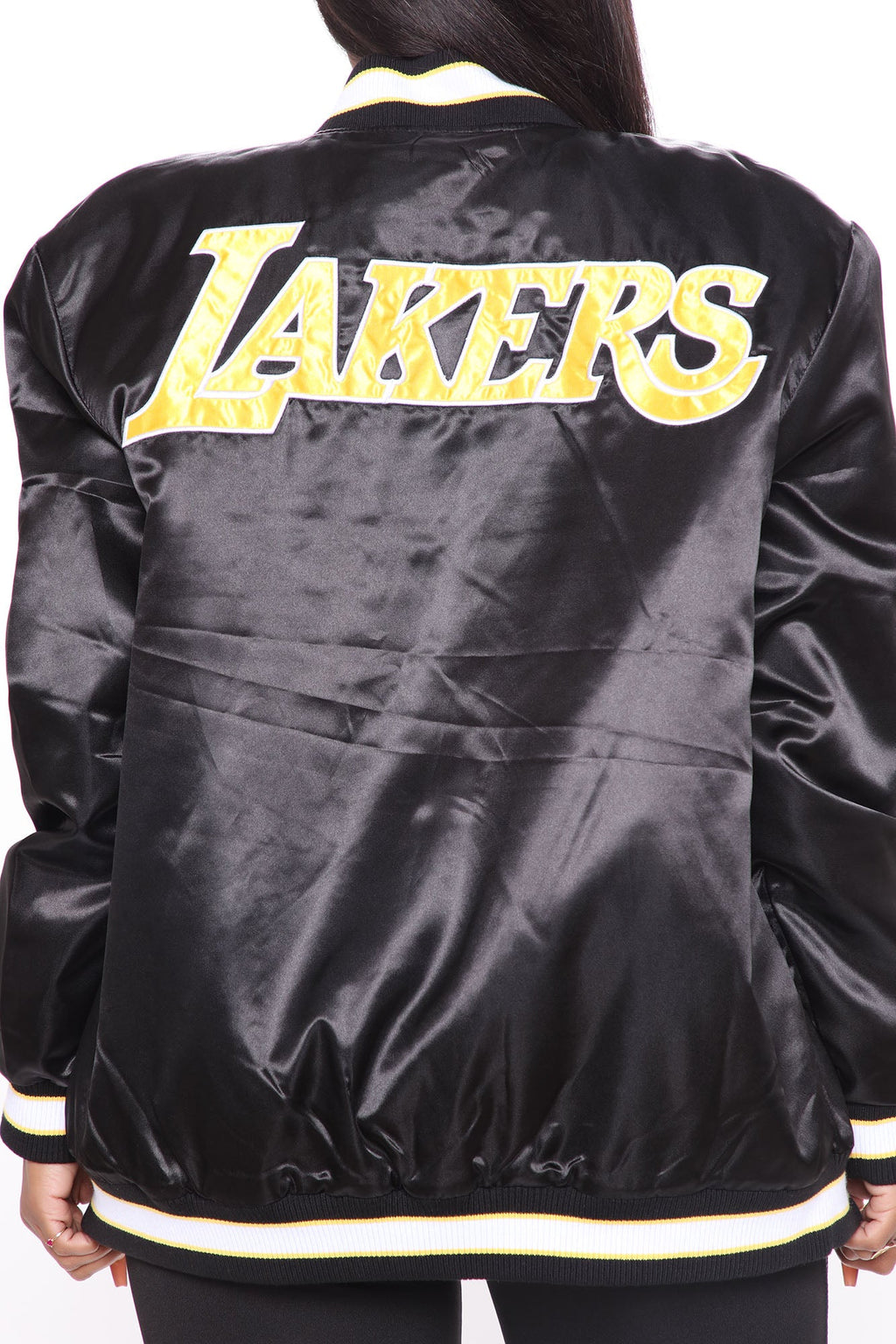 NBA Slam Dunk Lakers Bomber Jacket - Black