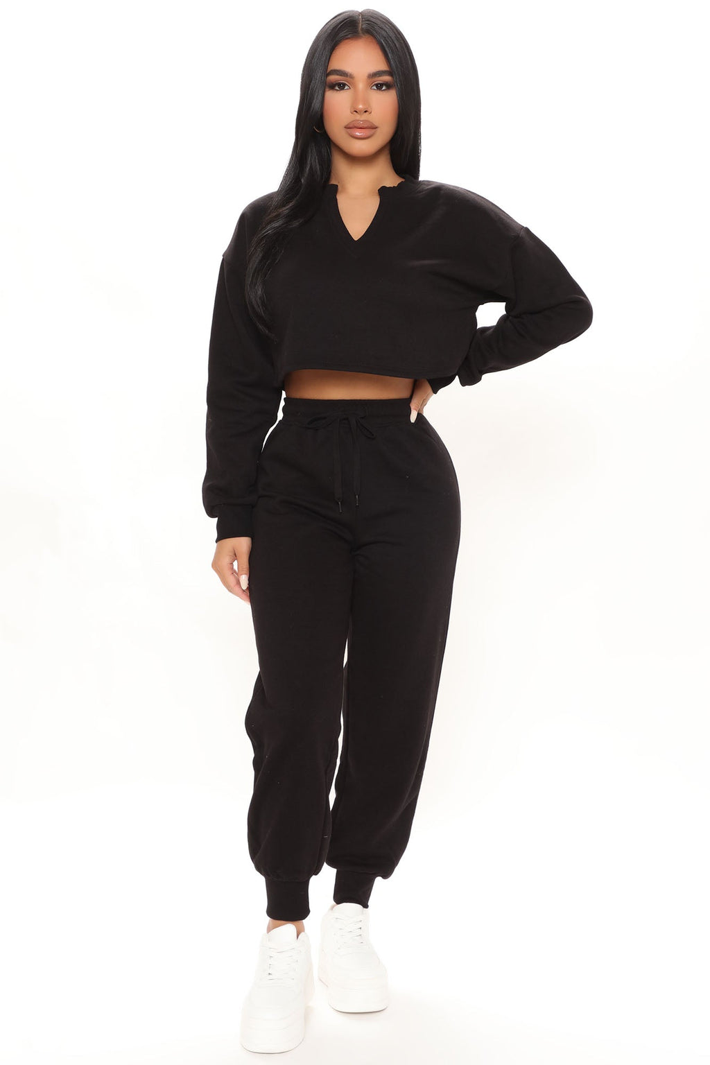 Doing Things Jogger Set - Black