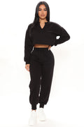 Doing Things Jogger Set - Black