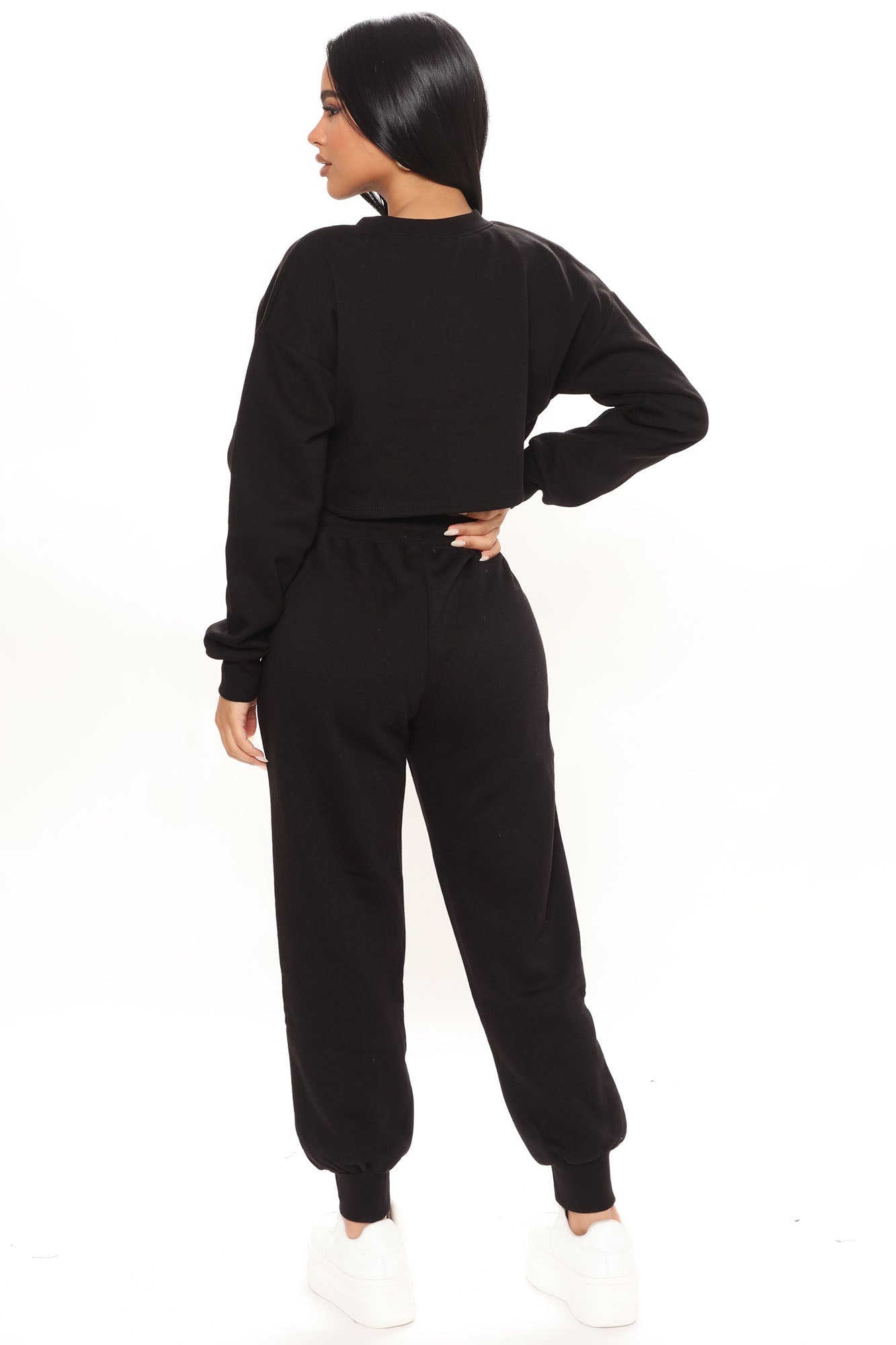 Doing Things Jogger Set - Black