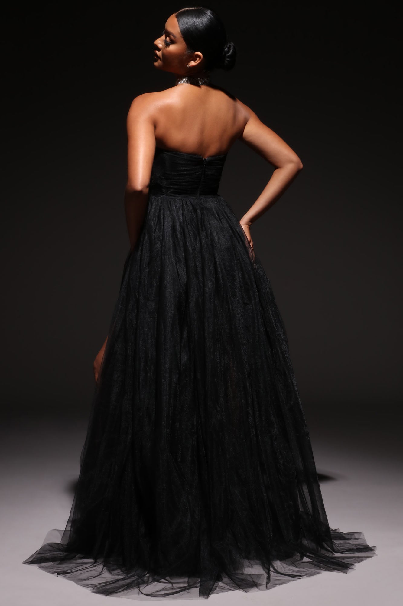 Elle Tulle Gown - Black