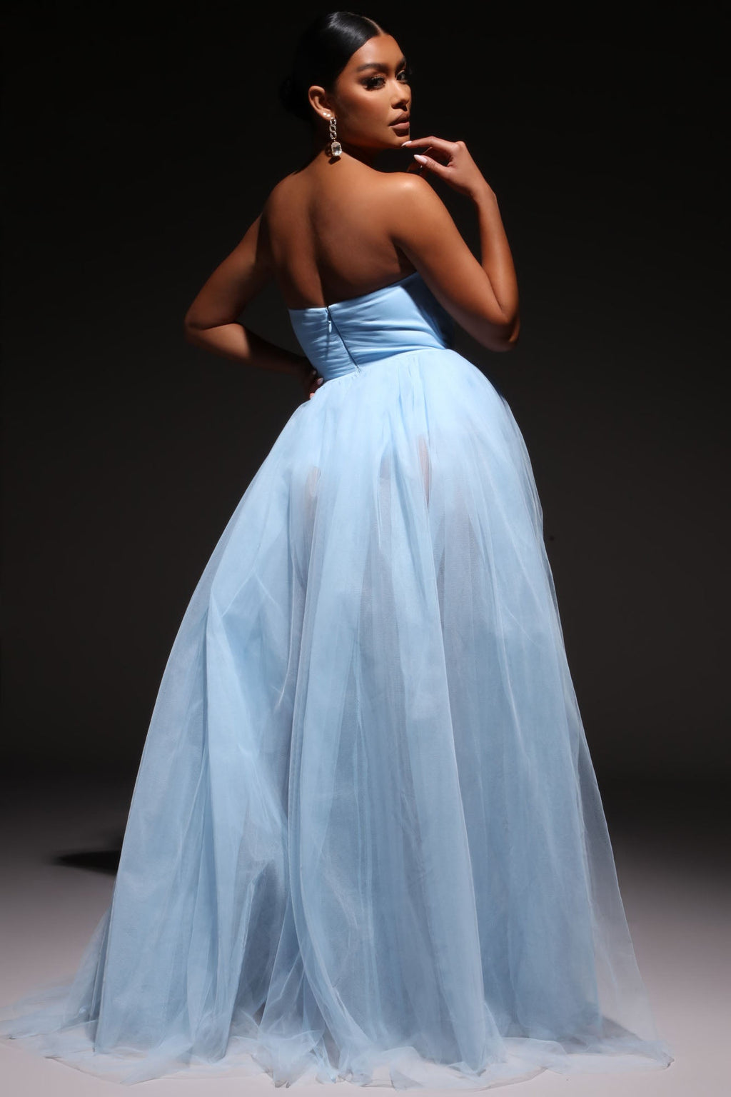Elle Tulle Gown - Blue