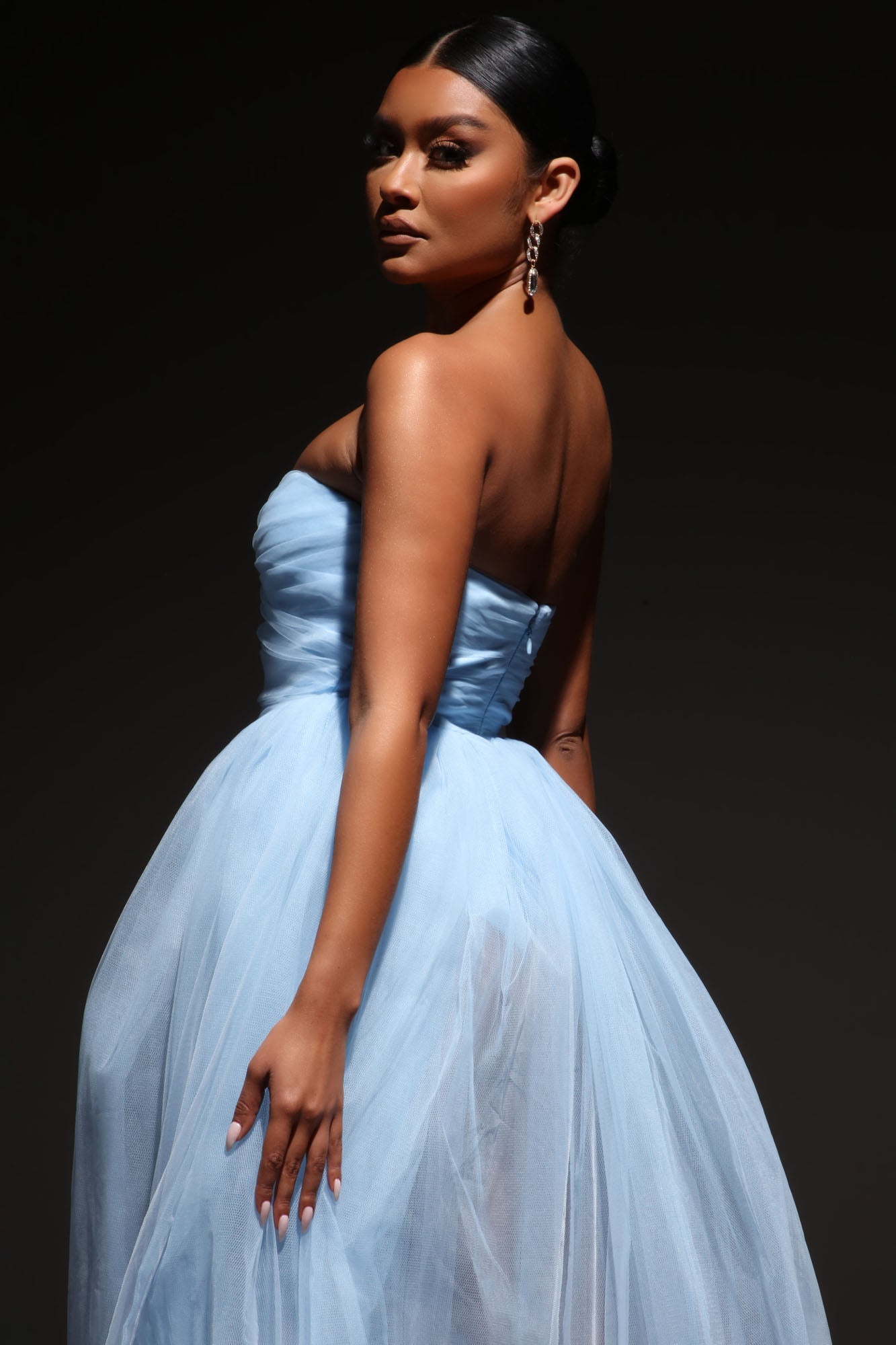 Elle Tulle Gown - Blue