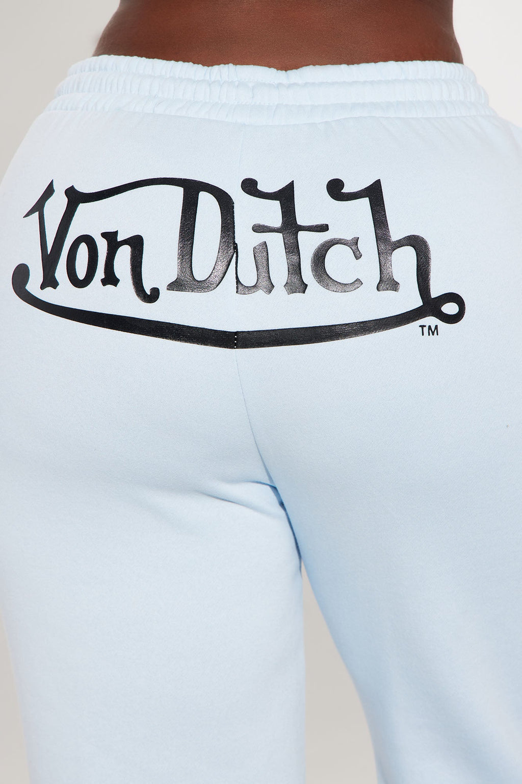 Von Dutch Classic Wide Leg Pant - Blue/Black