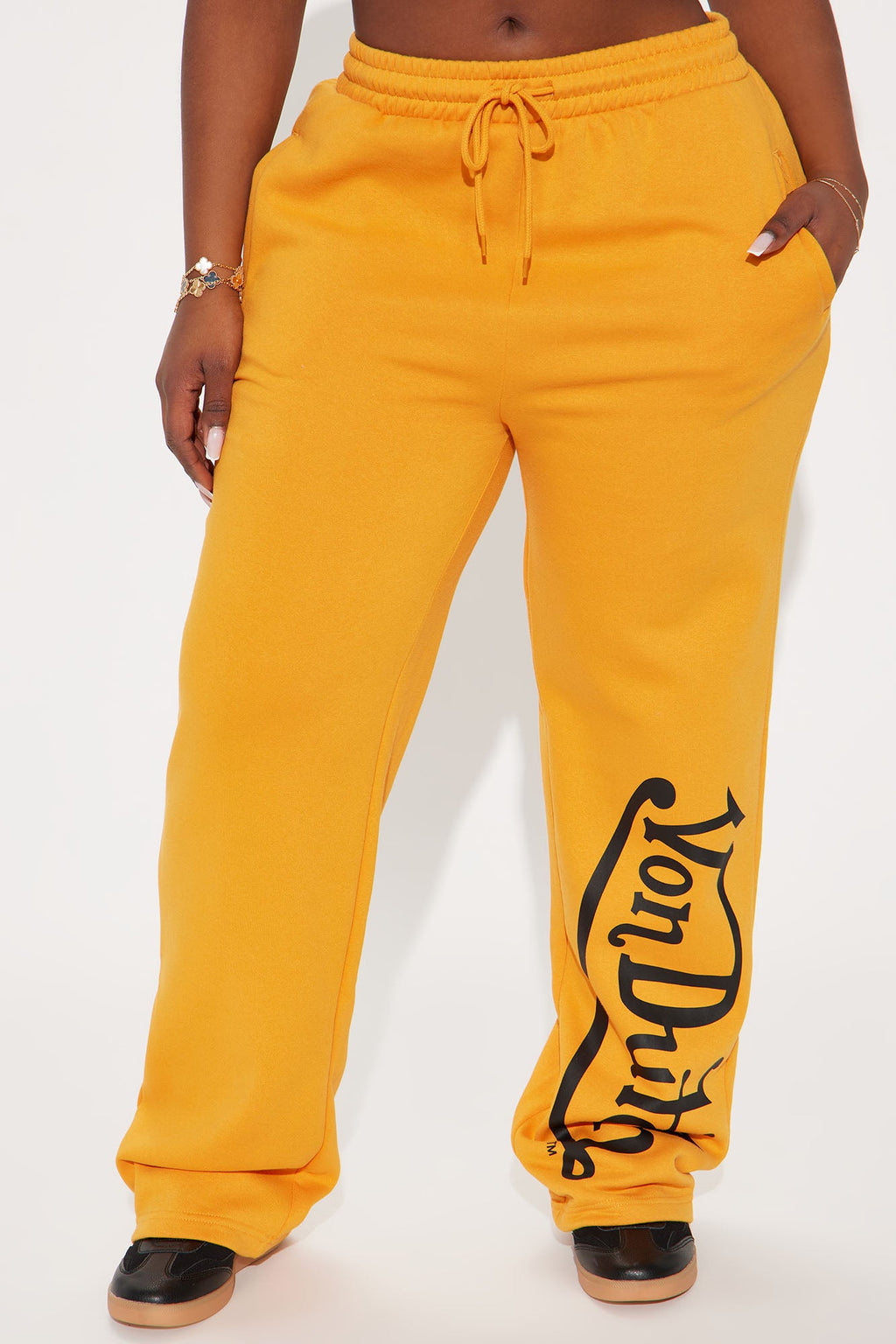Von Dutch Wide Leg Pant - Orange