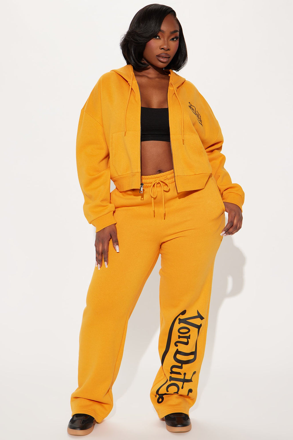 Von Dutch Wide Leg Pant - Orange