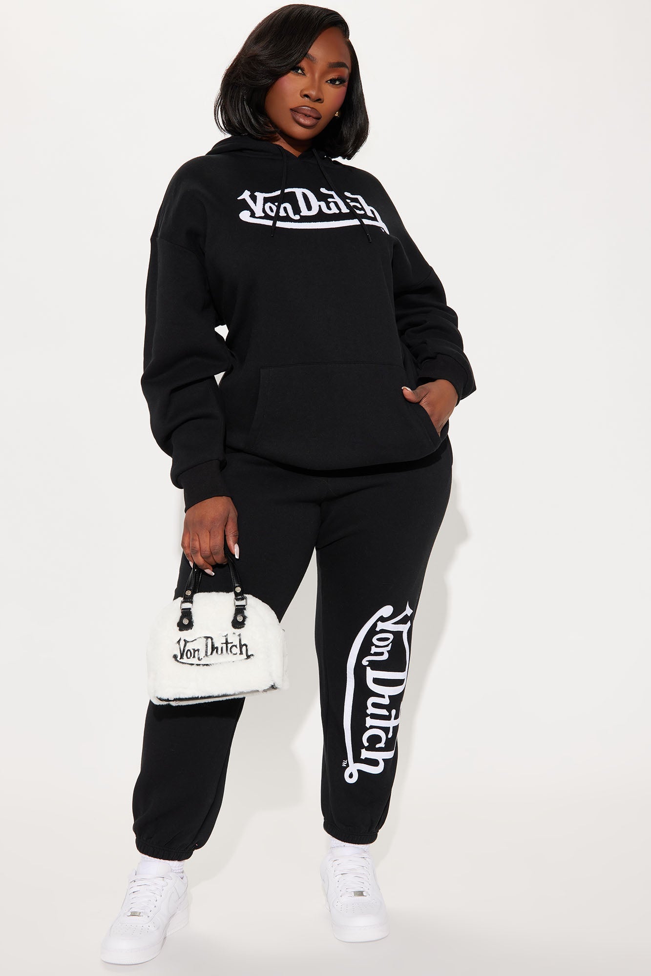 Von Dutch Patch Hoodie - Black