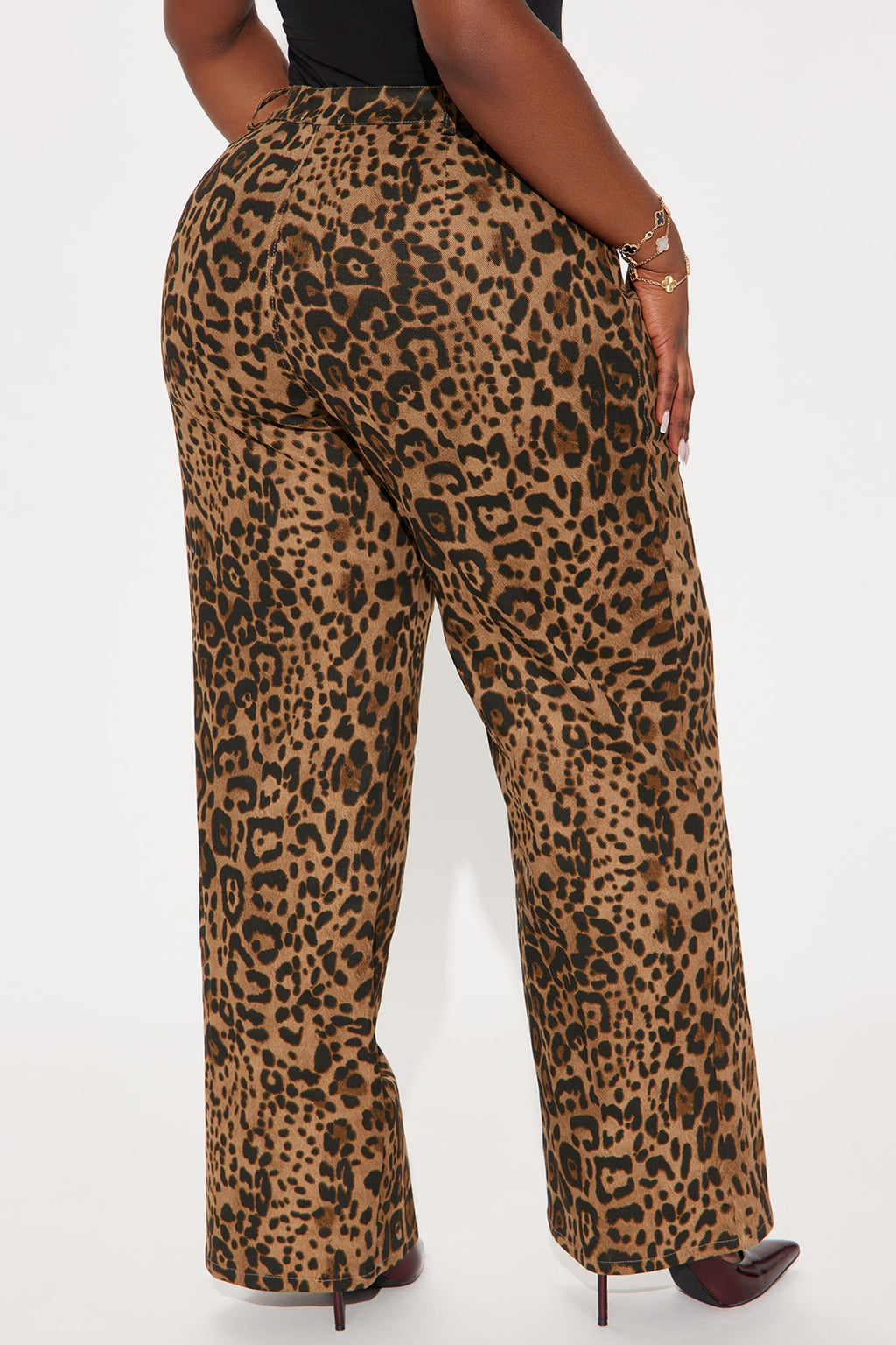 Sneaking Out Leopard Pant - Brown/combo