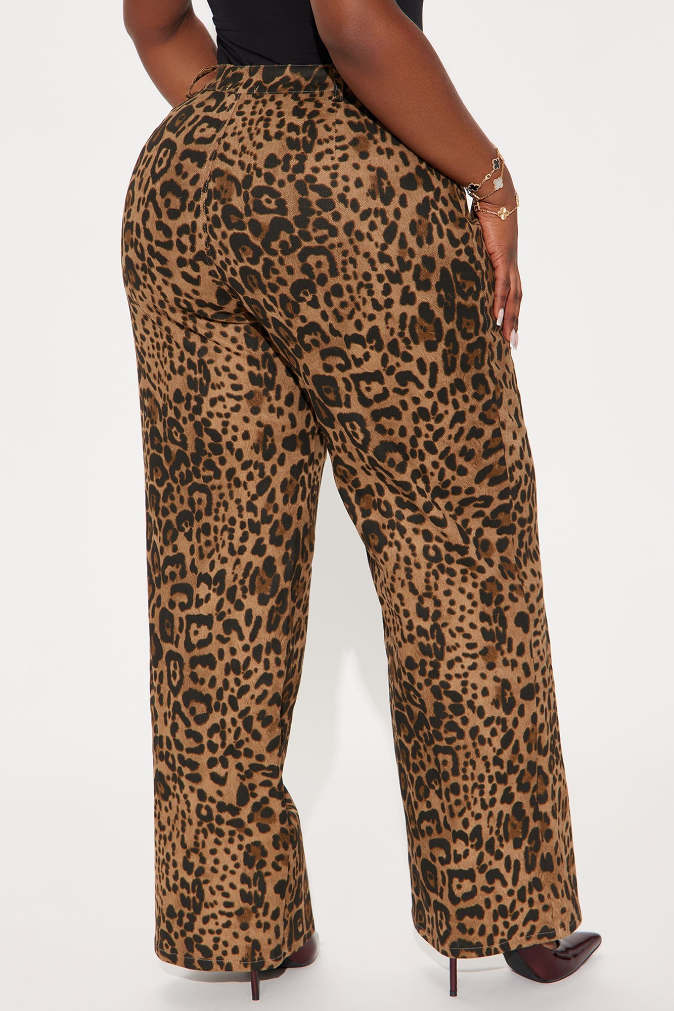Sneaking Out Leopard Pant - Brown/combo