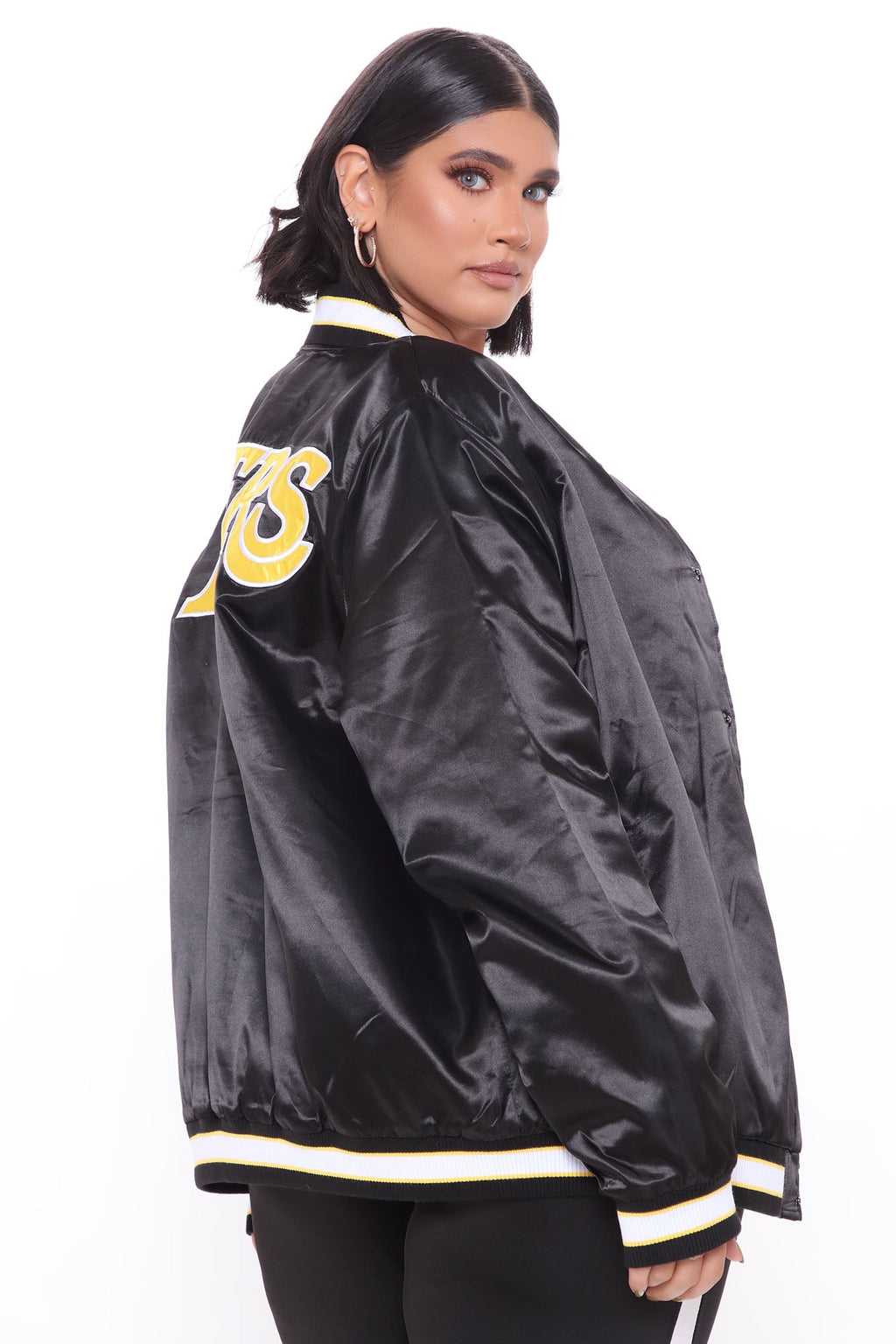 NBA Slam Dunk Lakers Bomber Jacket - Black