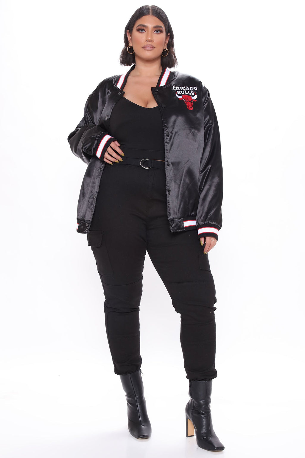 NBA Team Manager Bulls Bomber - Black