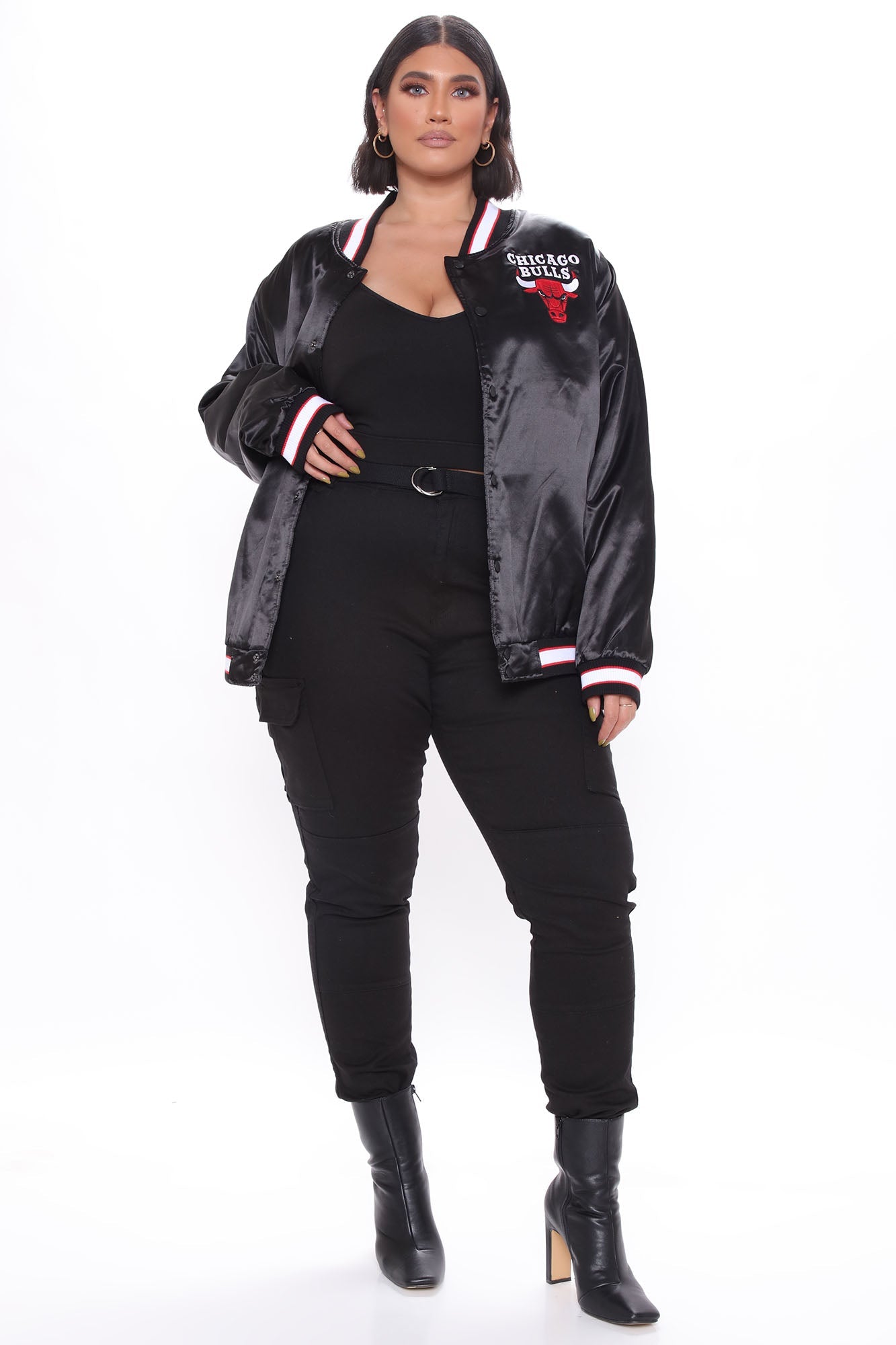 NBA Team Manager Bulls Bomber - Black