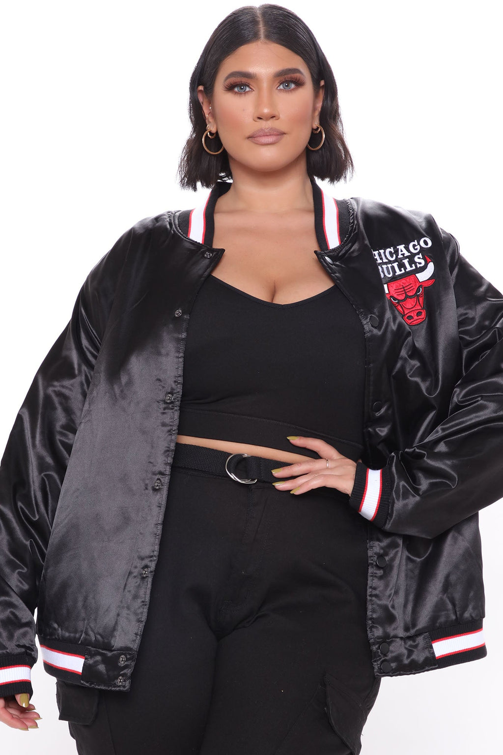 NBA Team Manager Bulls Bomber - Black