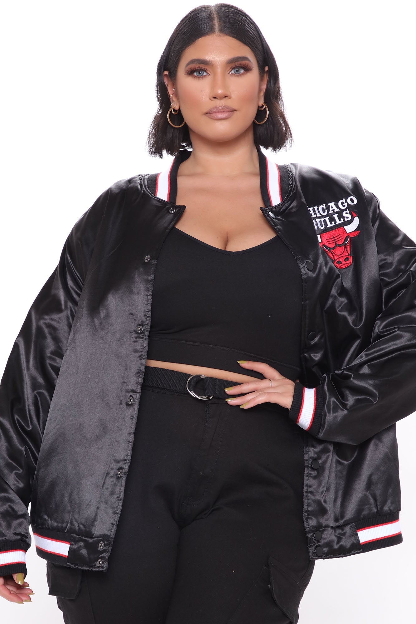 NBA Team Manager Bulls Bomber - Black