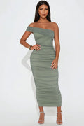 Real Legacy Mesh Midi Dress - Olive