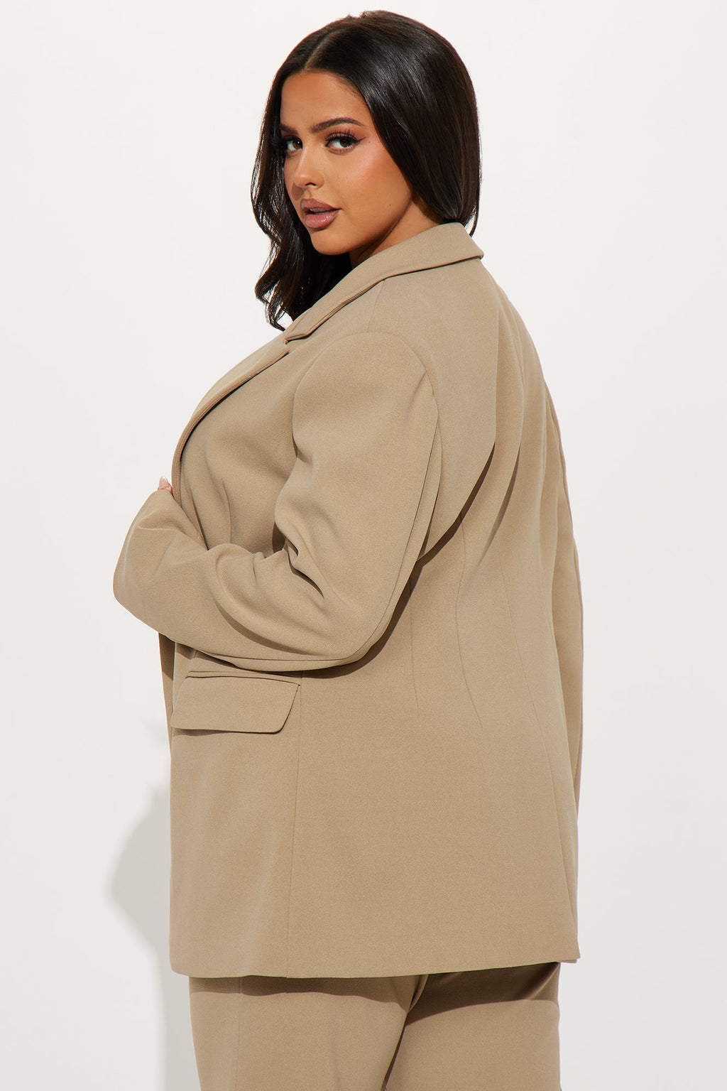Core Competency 2 Piece Blazer - Taupe