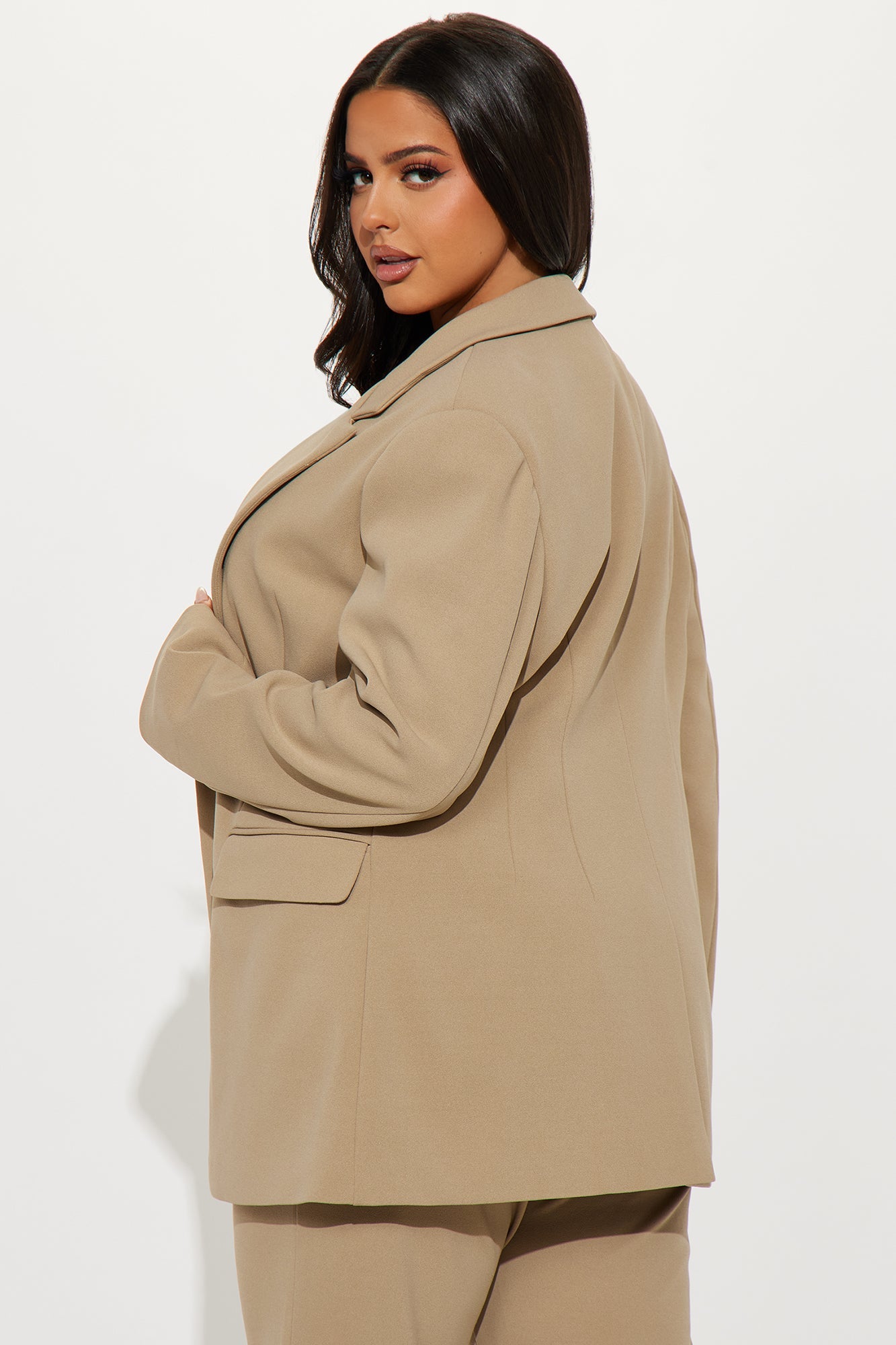 Core Competency 2 Piece Blazer - Taupe