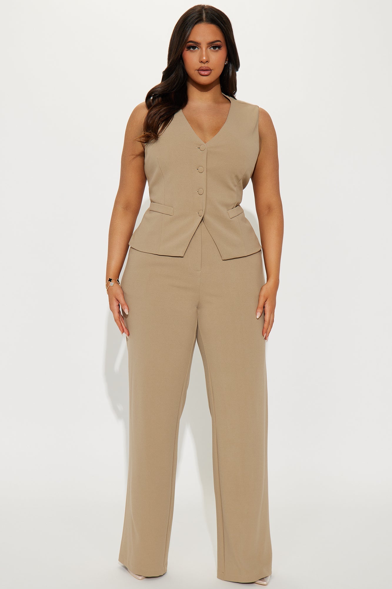 Core Competency Straight Leg Trouser - Taupe
