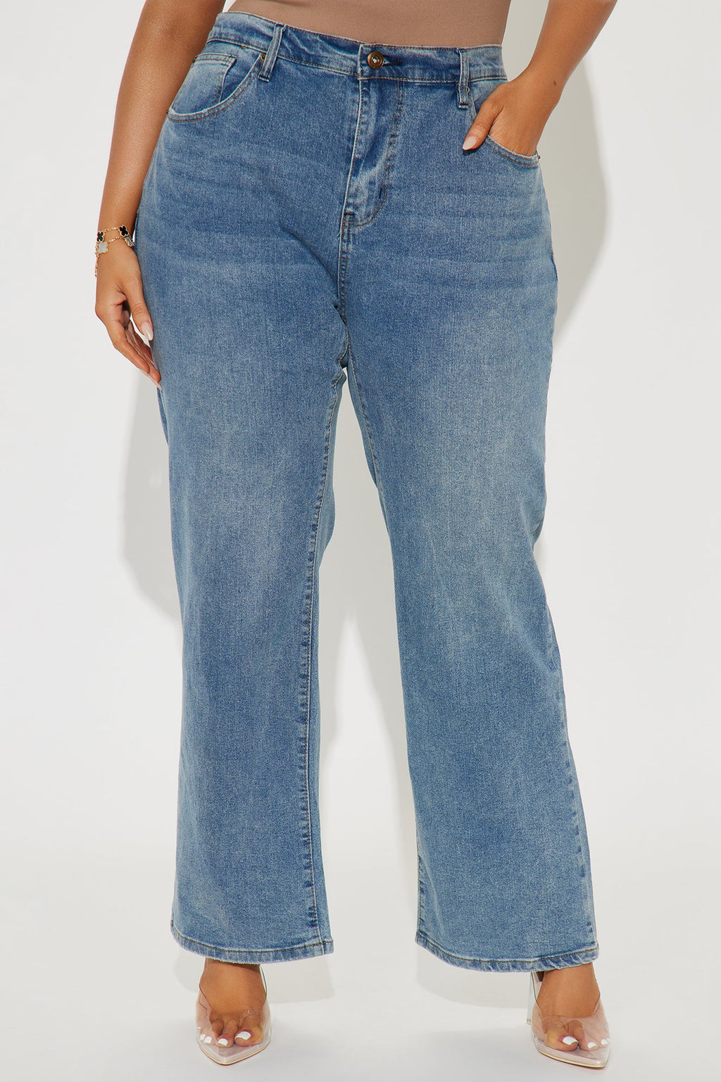 Nova 90s Straight Leg Jeans - Vintage Blue Wash