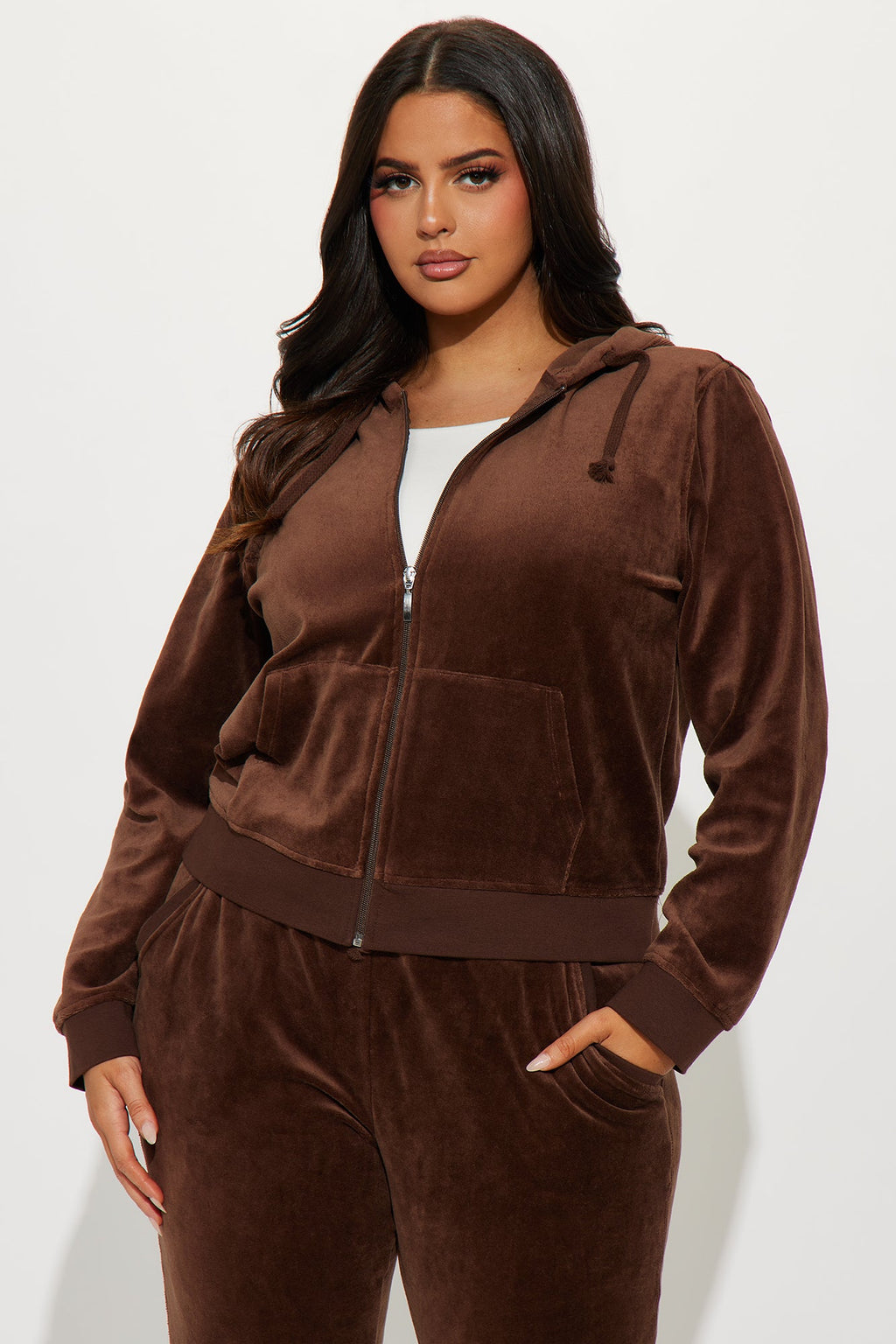 The Original Trendsetter Velour Set - Chocolate