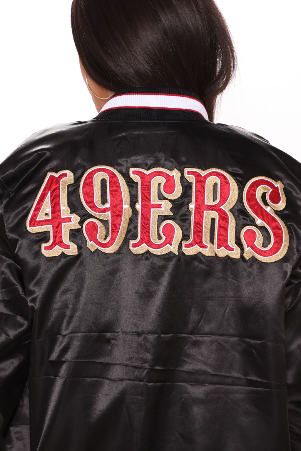 NFL Season Tickets 49ers Bomber Jacket - Black