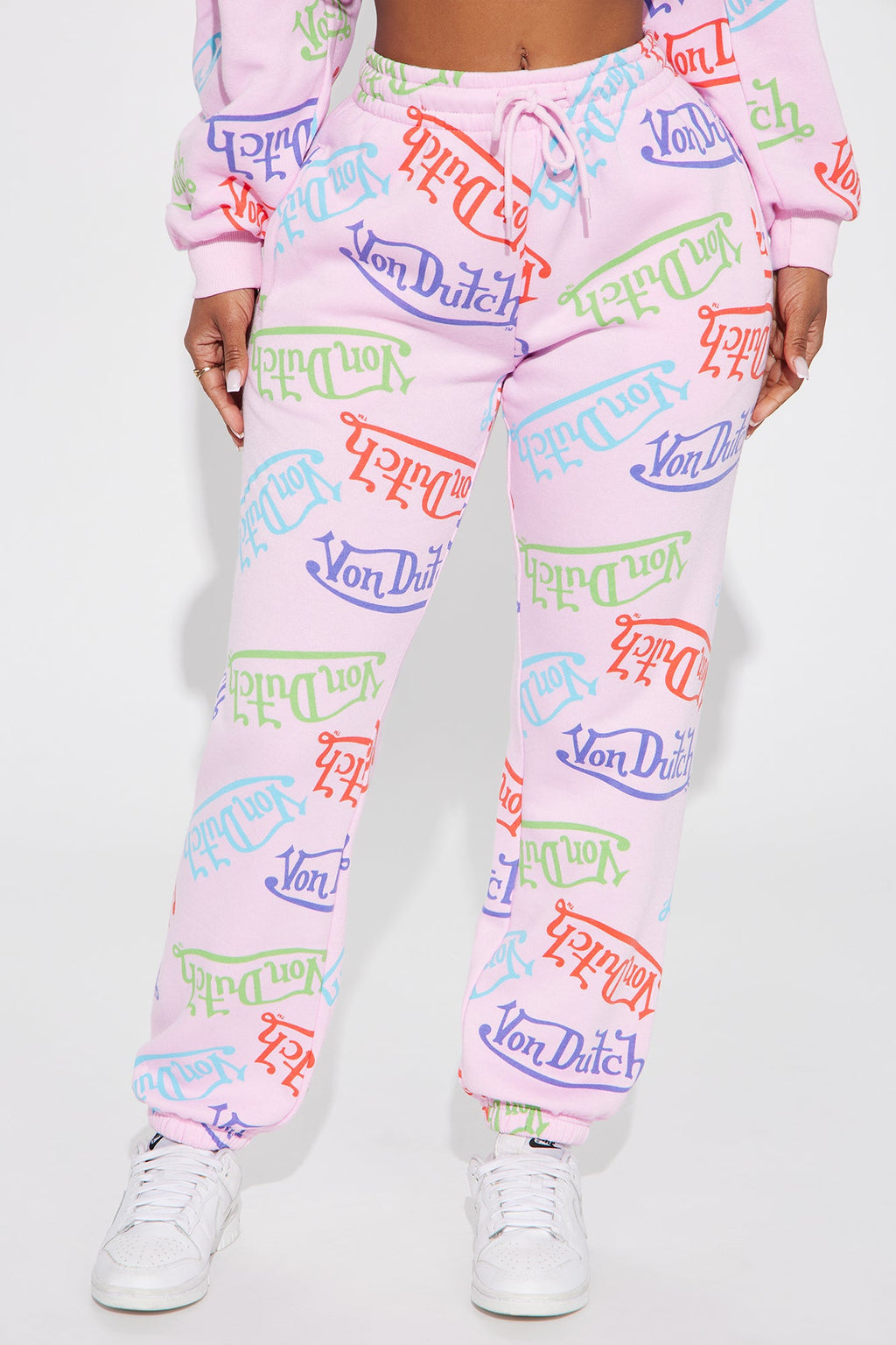 Von Dutch Colorful Logo Jogger - Pink/combo