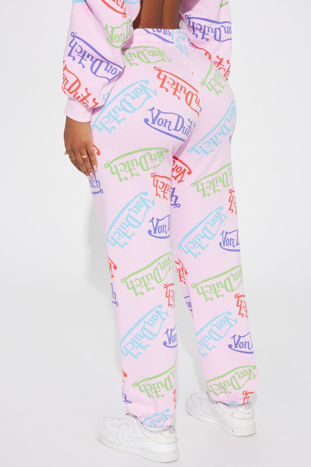 Von Dutch Colorful Logo Jogger - Pink/combo