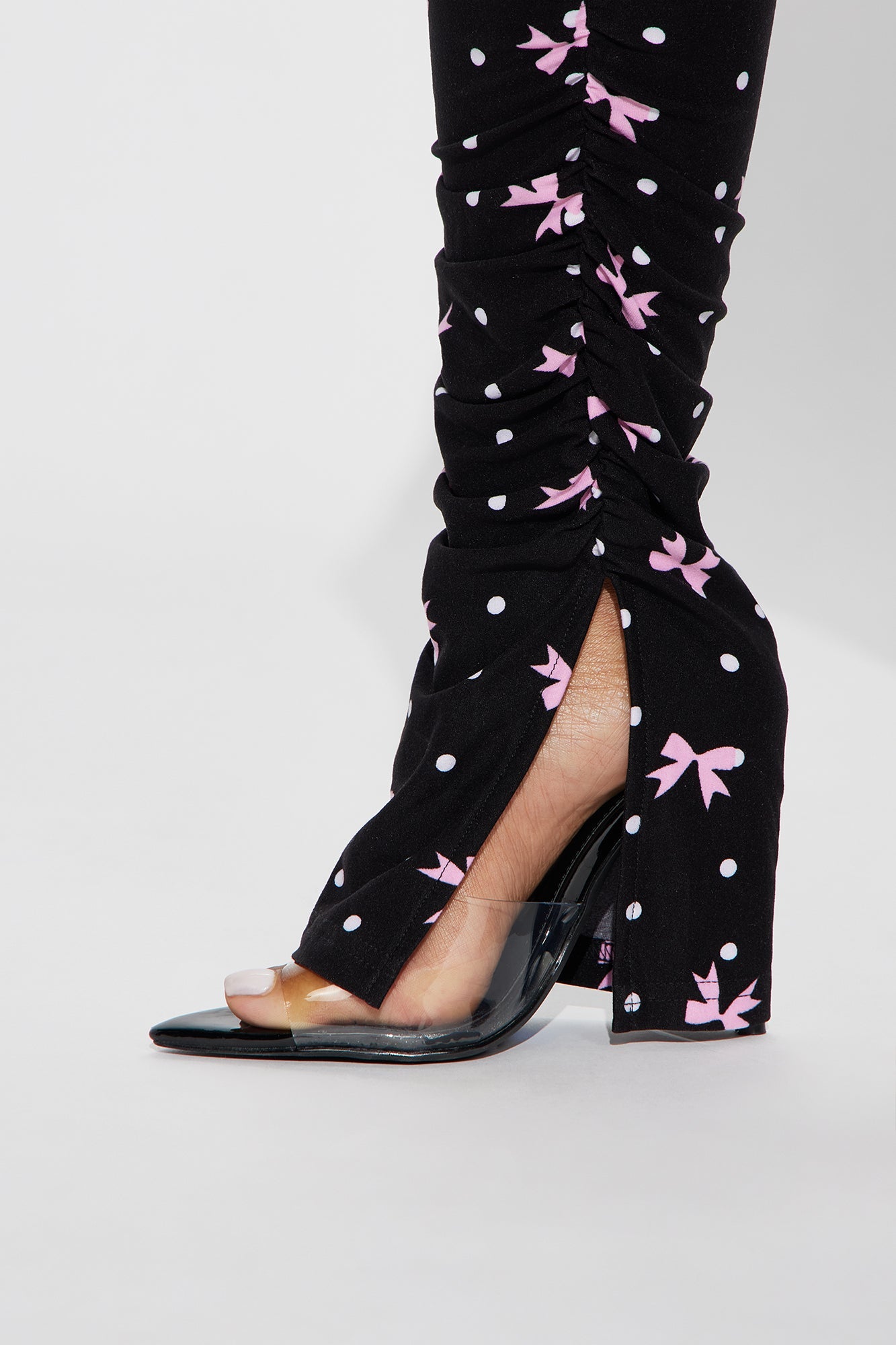 Bree Marie Polka Dot Stacked Legging - Black/combo