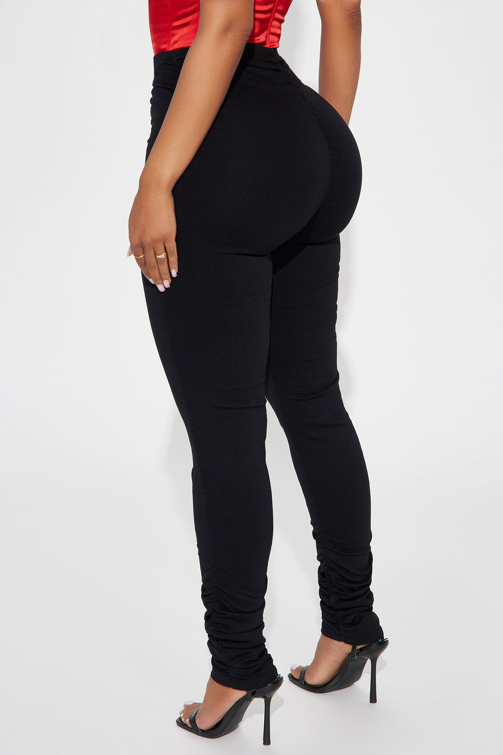 Don't Doubt It Ruched Legging - Black