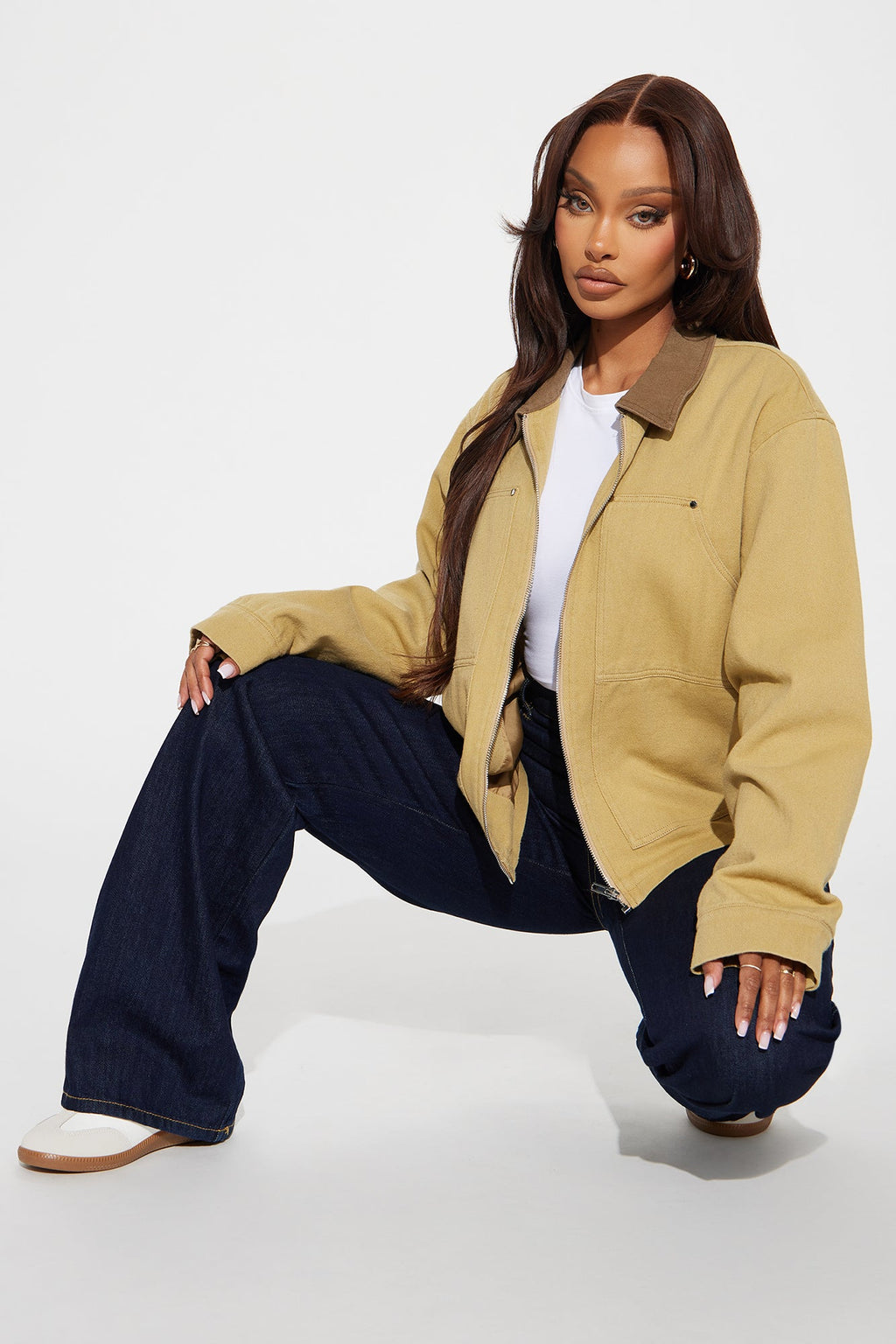 Leila Barn Jacket - Khaki