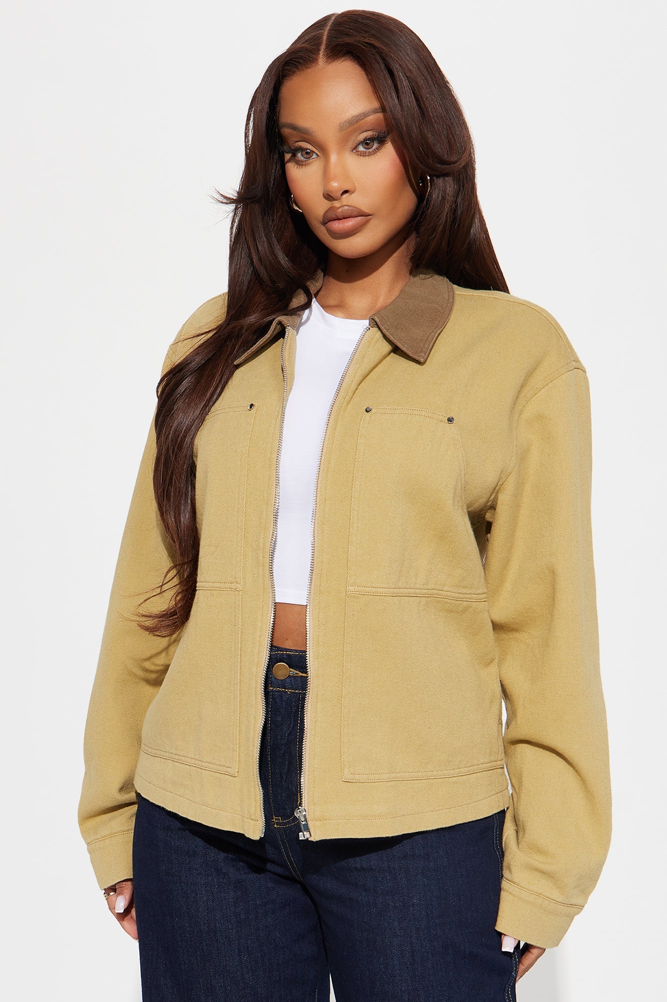 Leila Barn Jacket - Khaki