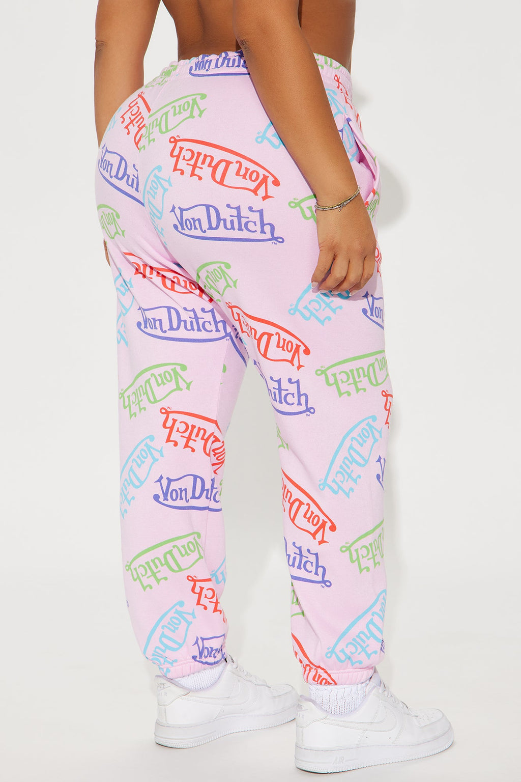 Von Dutch Colorful Logo Jogger - Pink/combo