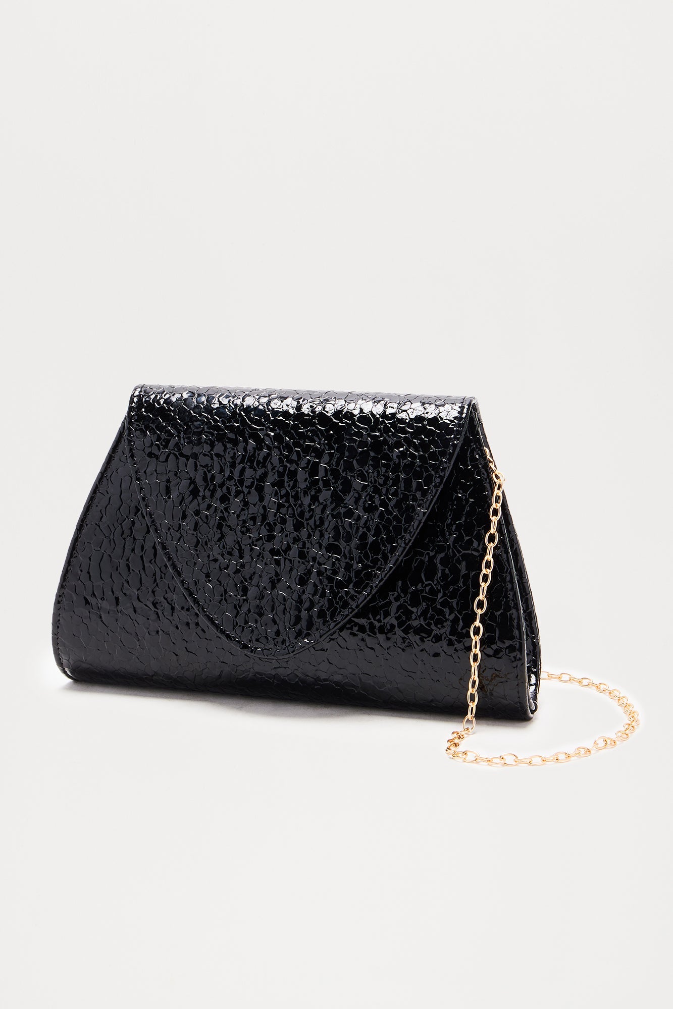 Adison Clutch - Black/Gold