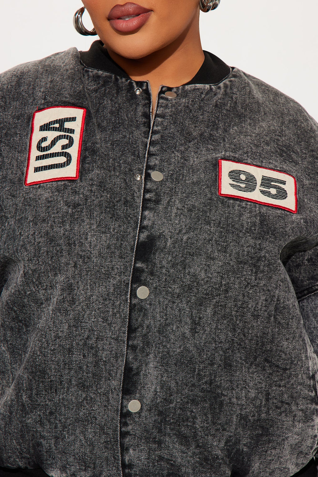 Made In Brooklyn Washed Bomber Jacket - Black Wash