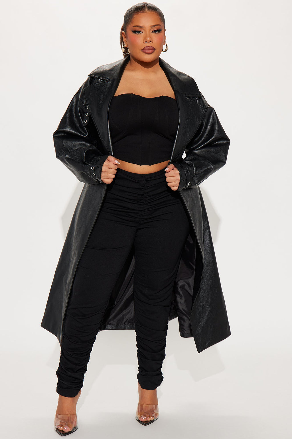 Don't Doubt It Ruched Legging - Black