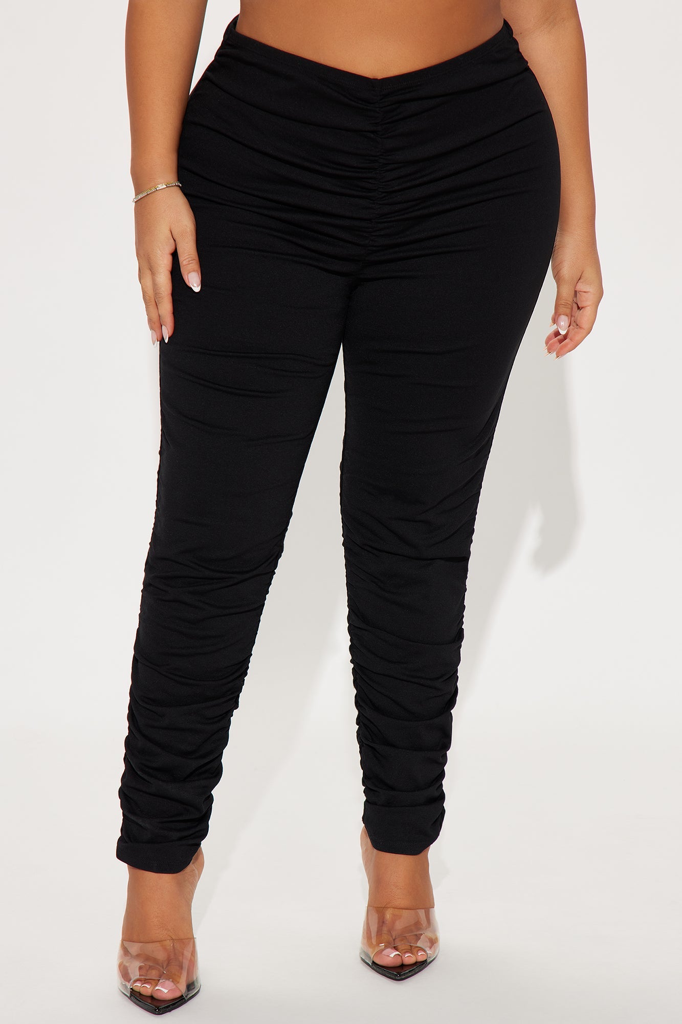 Don't Doubt It Ruched Legging - Black
