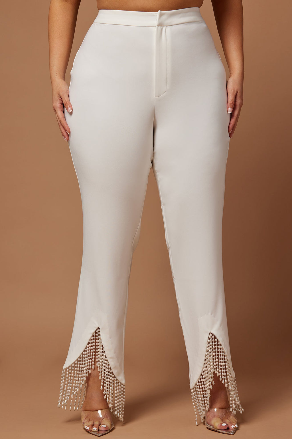 Sadie Pearl Pant - White