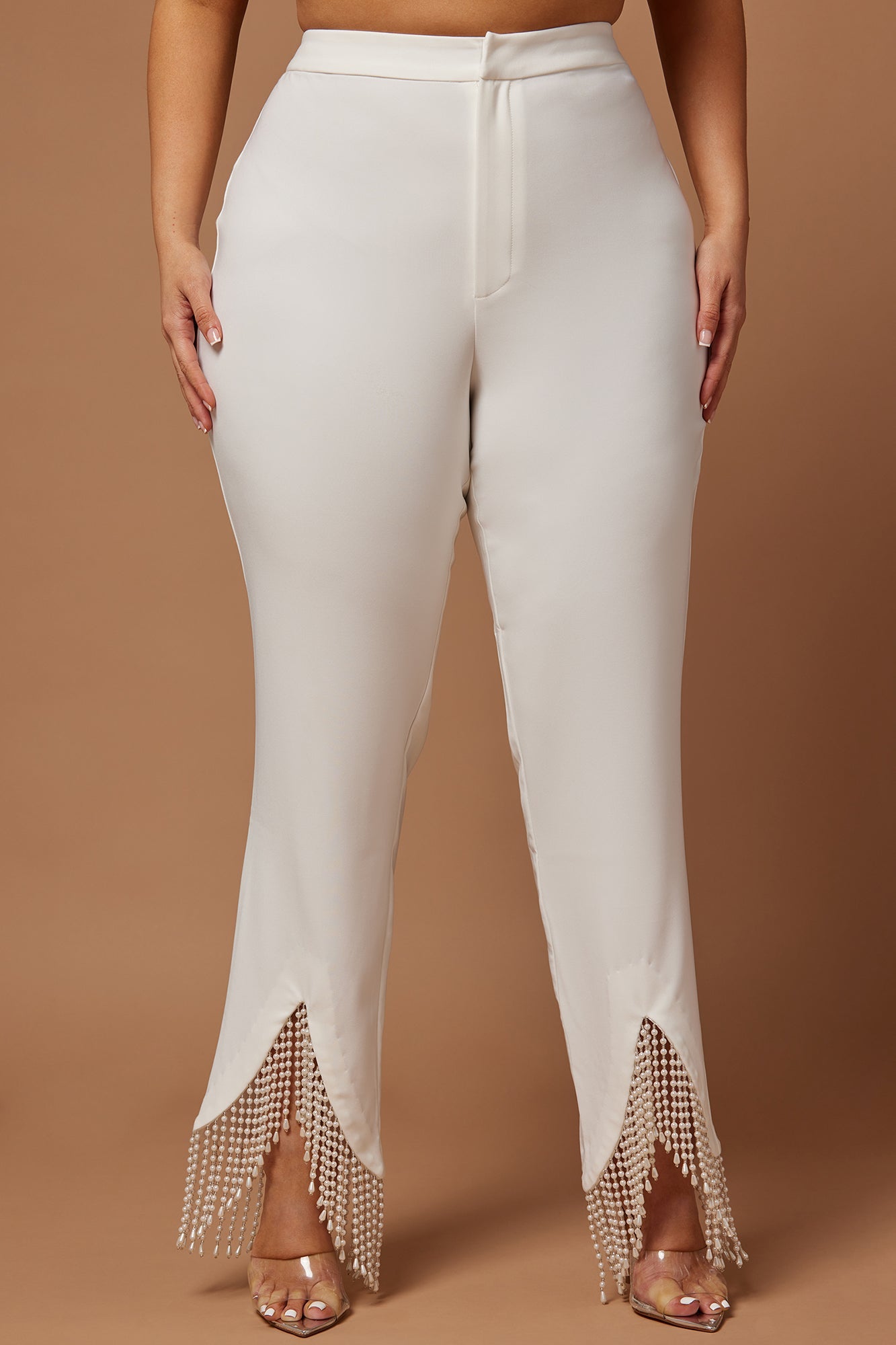 Sadie Pearl Pant - White