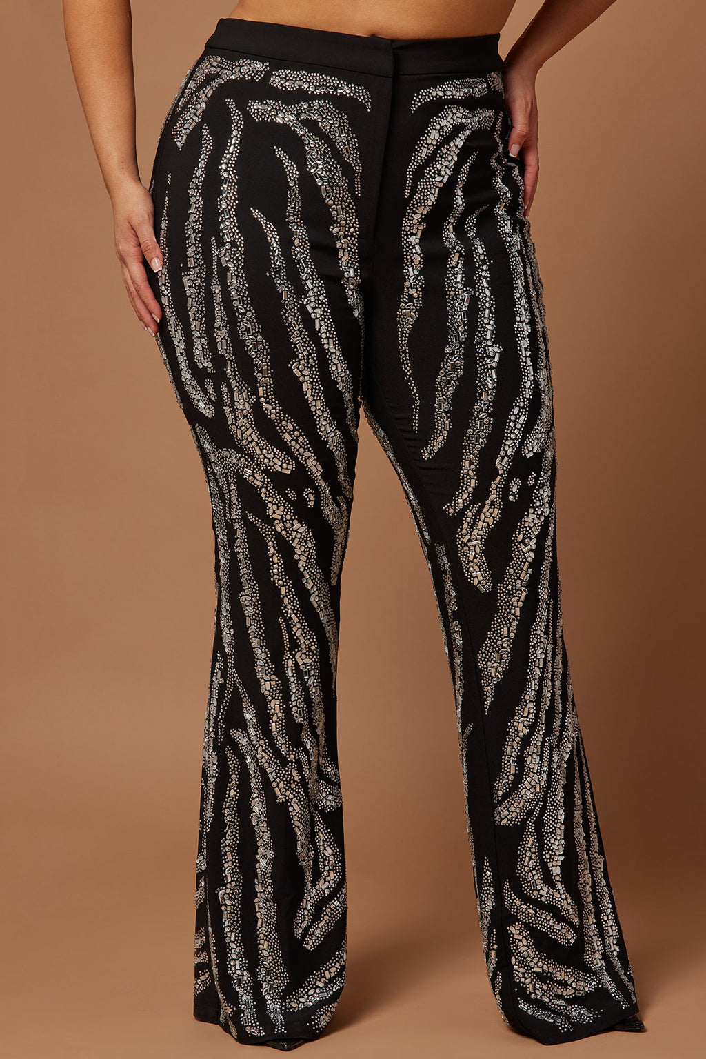 Amira Embellished Pant - Black