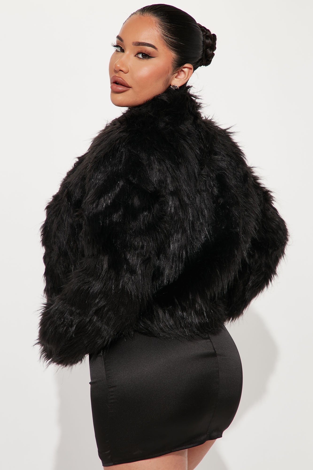 Fernanda Fur Coat - Black