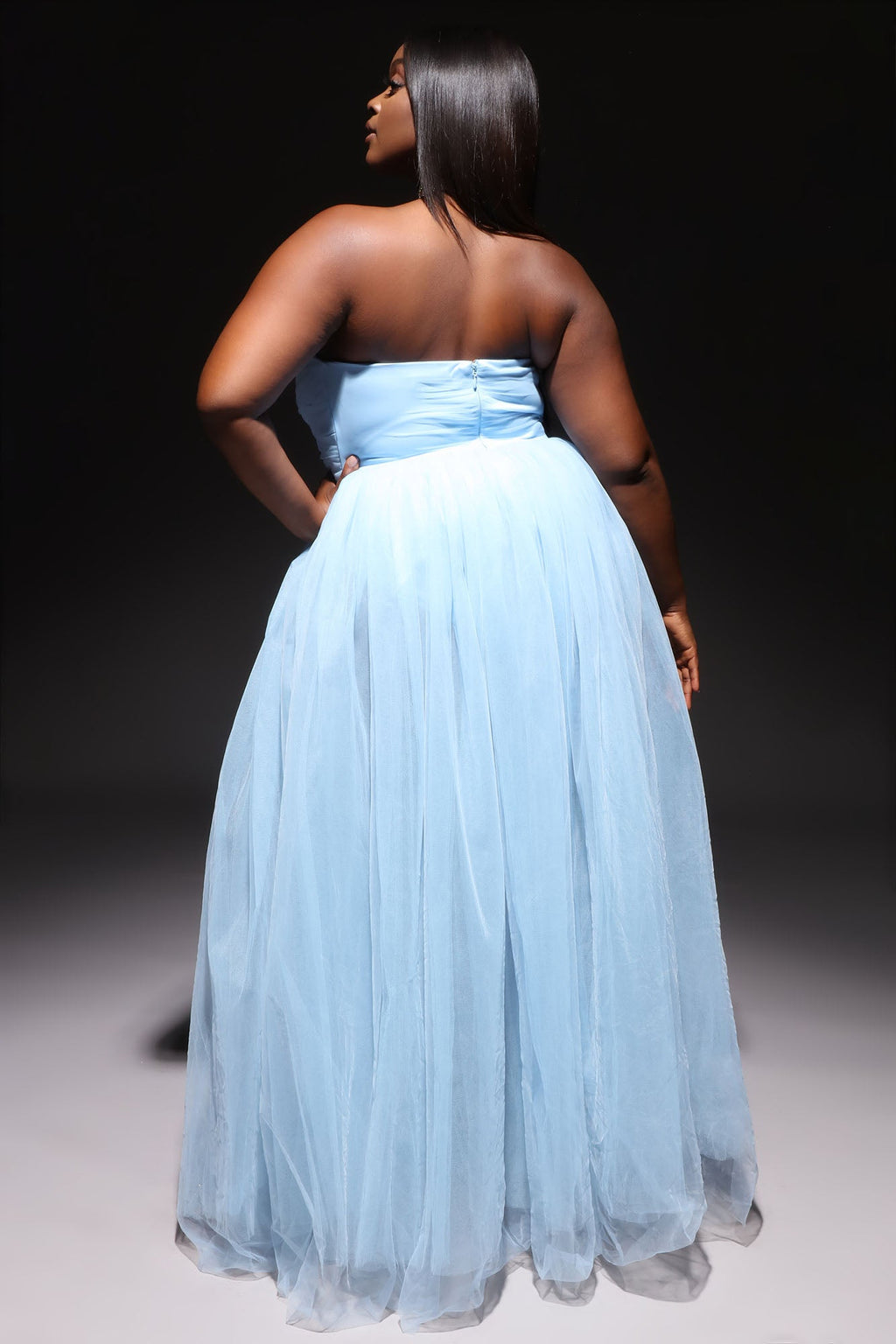 Elle Tulle Gown - Blue