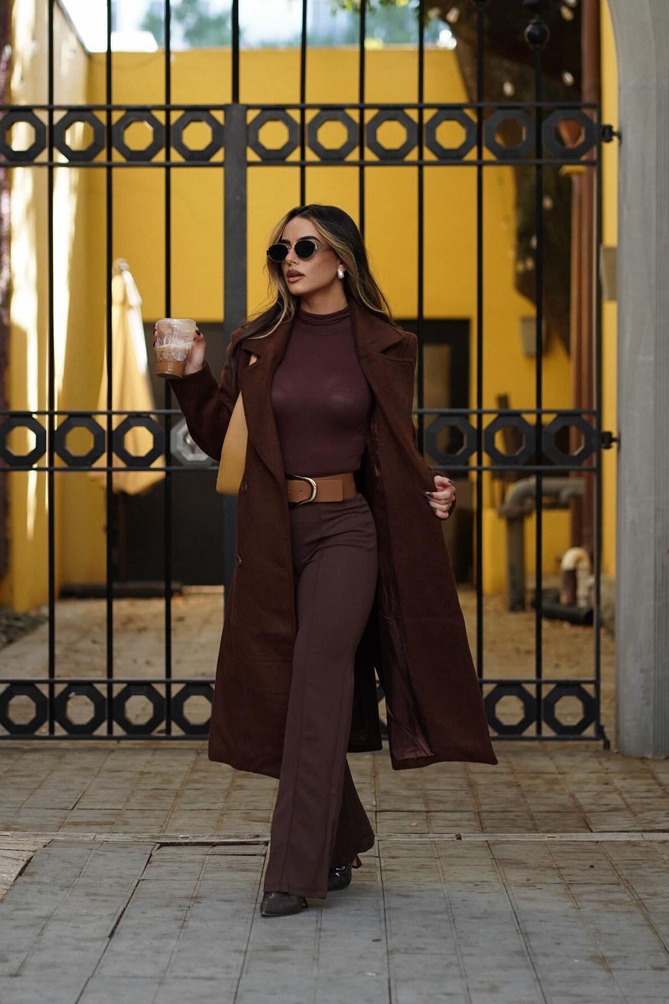 Pamela Turtle Neck Long Sleeve Bodysuit - Chocolate