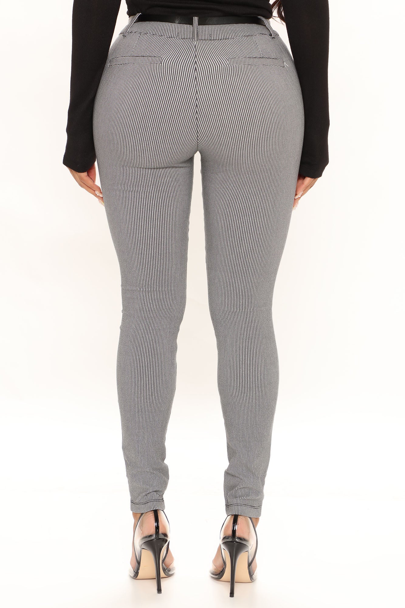 Keep It Up Plaid Pants - Black/combo