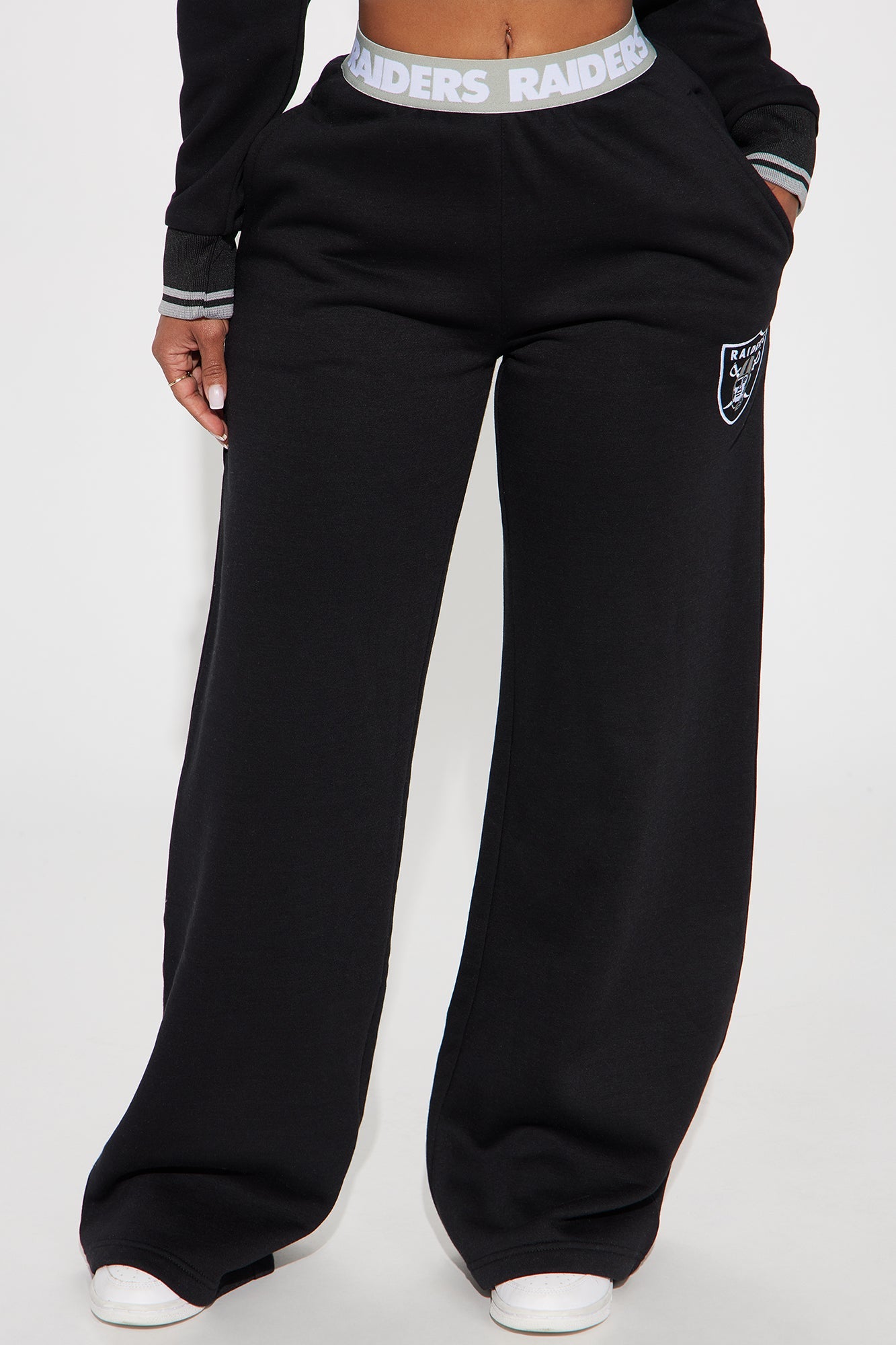 Raiders Home Advantage Wide Leg Pant - Black