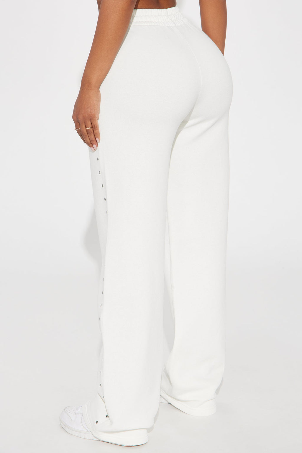 Von Dutch Studded Wide Leg Pant - Cream