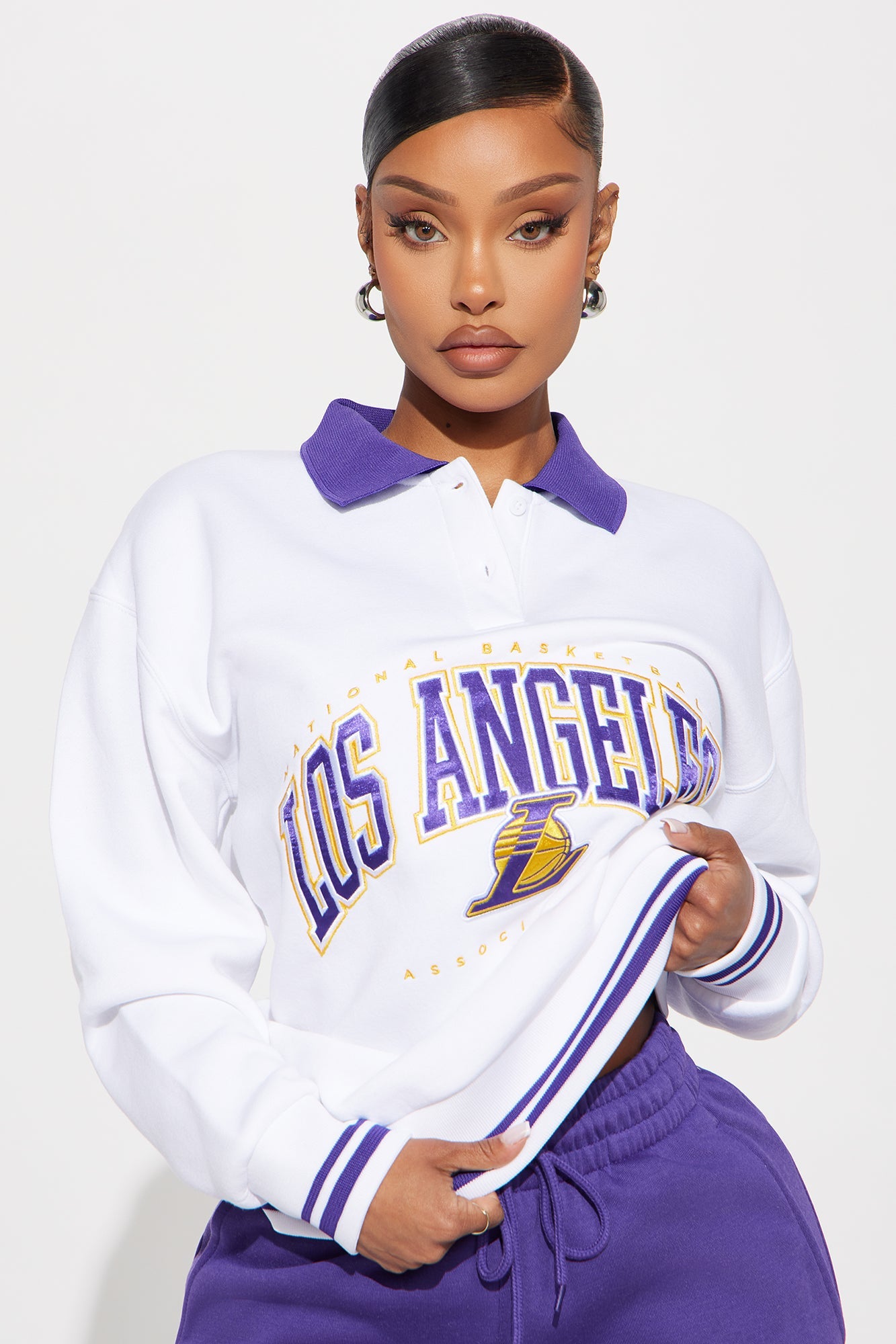Lakers Warm Up Sweatshirt - White