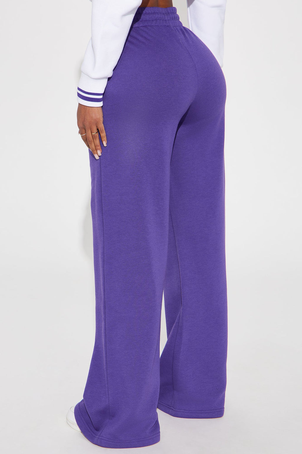 Lakers Warm Up Wide Leg Pant - Purple
