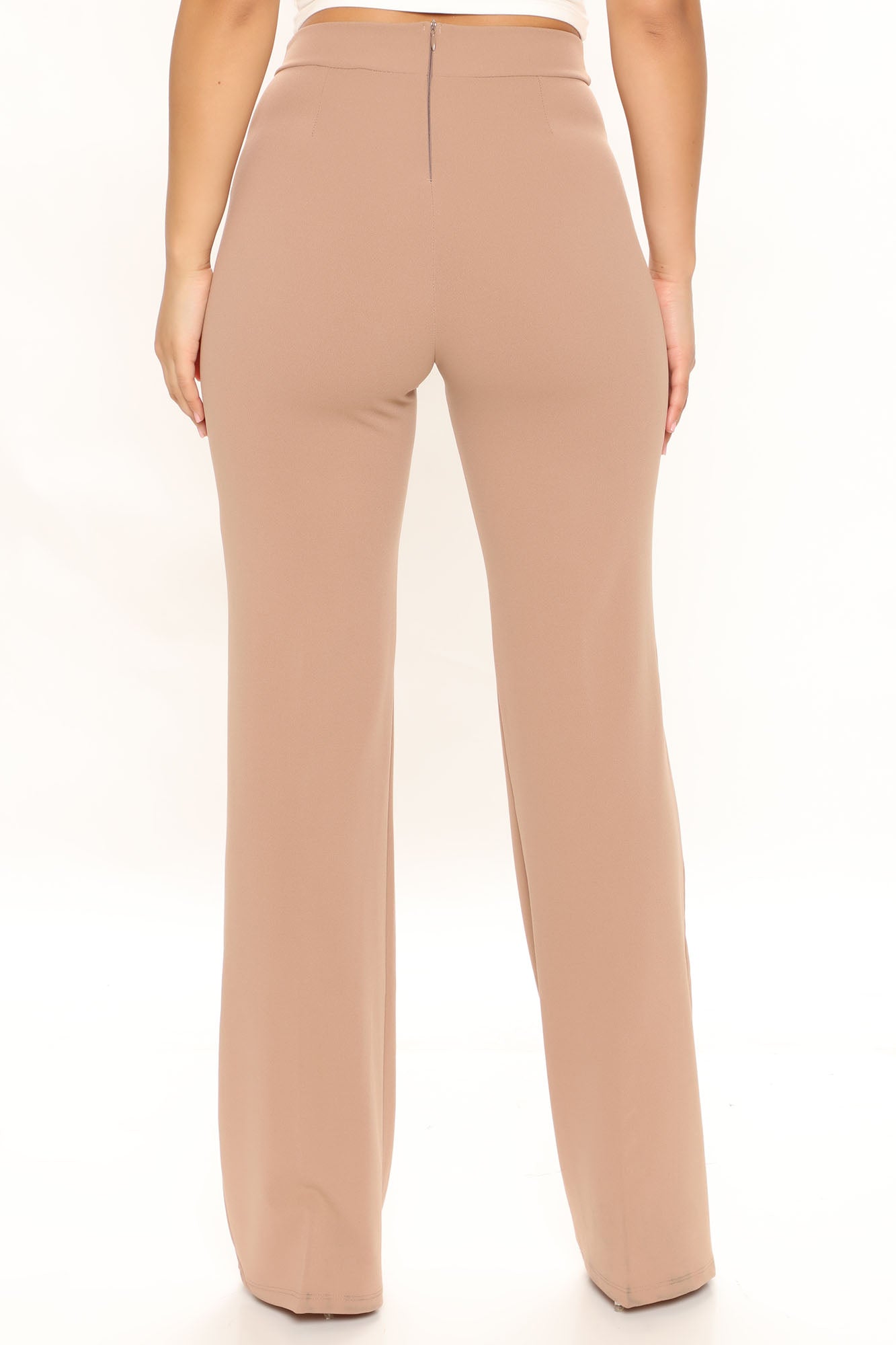 Victoria High Waisted Dress Pants - Taupe