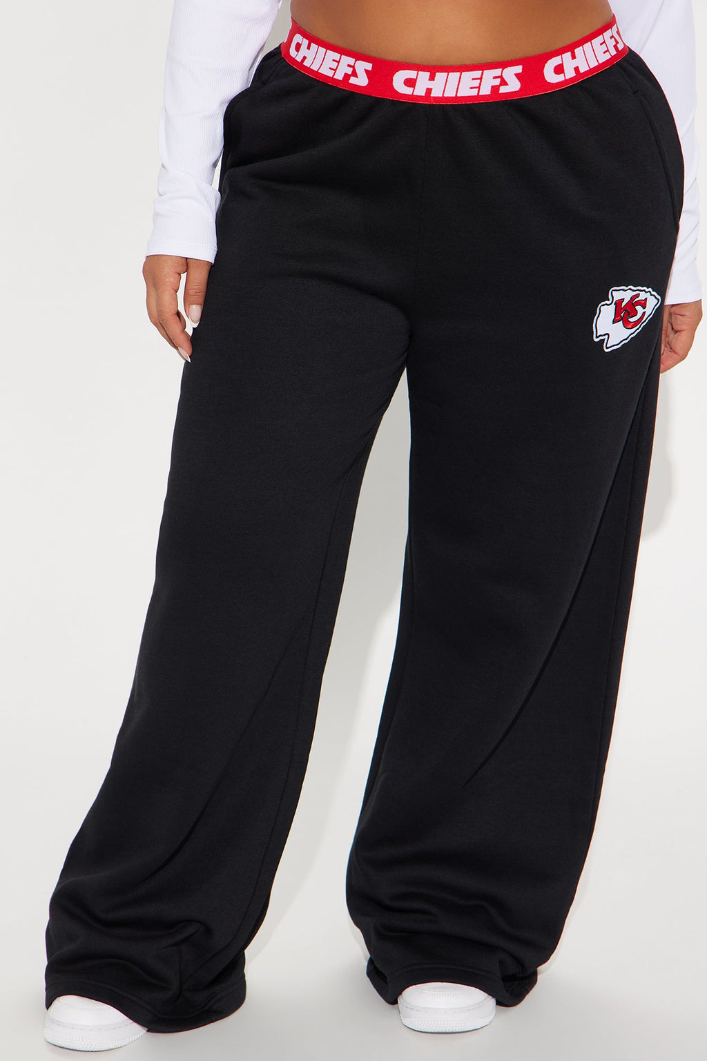 Chiefs Home Advantage Wide Leg Pant - Black