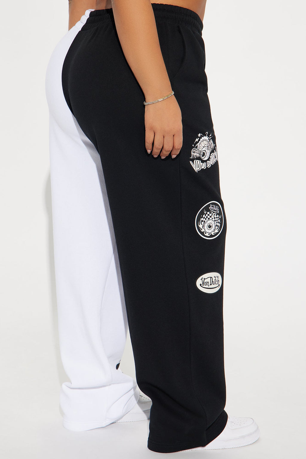 Von Dutch Legendary Wide Leg Pant - Black/combo